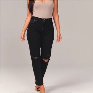 Abercrombie & Fitch Black High Rise Women Jeans